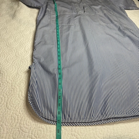 Celine Blue and White Striped Midi Dress - Picture 8 of 16